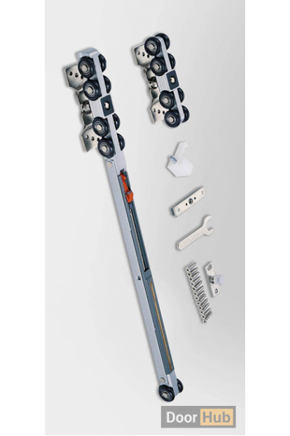 Double Sliding Door System 80kg UAE – 3m Track Sliding Hardware for Wooden Doors